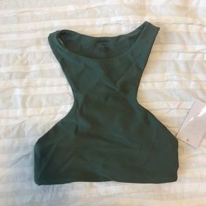 Mikoh Barbados top, army green